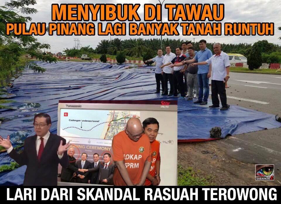 SPRM Sahkan rasuah Terowong tapi Lim Guan Eng datang menyibuk di Tawau
