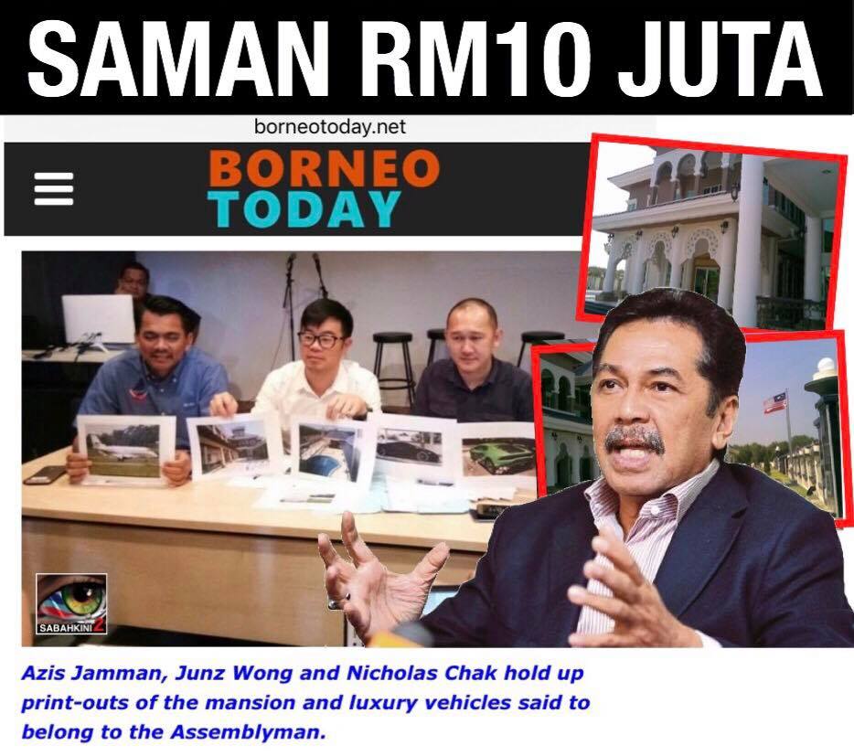 RM10 juta Ramlee Marhaban saman Junz Wong dan Azis Jamman seterusnya BorneoToday?