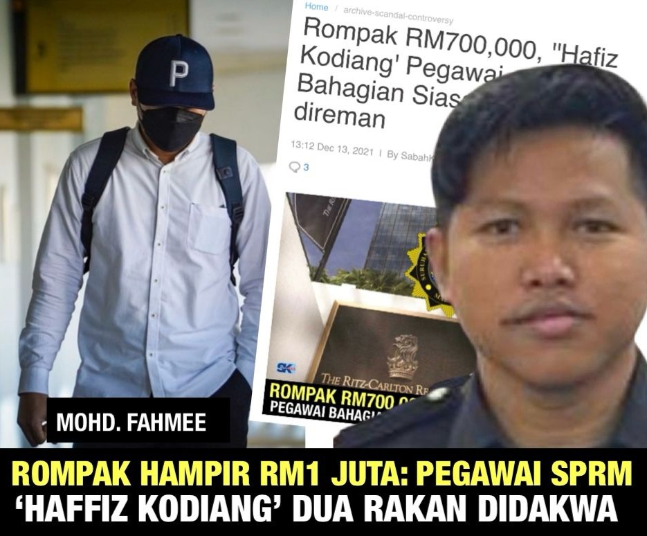 Rompak hampir RM1 juta: Pegawai SPRM  'Haffiz Kodiang', dua pegawai didakwa