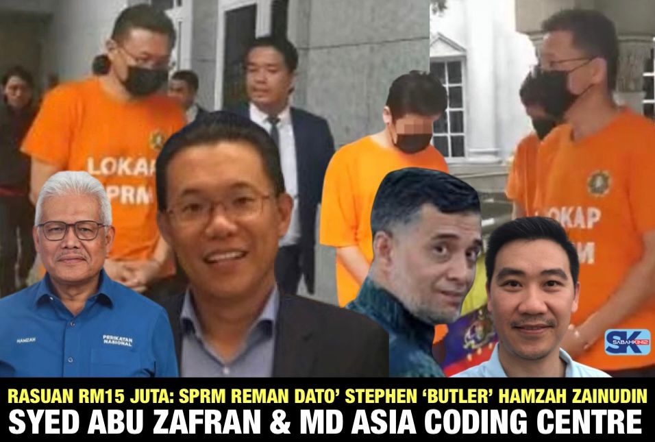 Rasuah RM15 juta: SPRM reman “Butler” Hamzah Zainudin, Syed Abu Zafran dan MD Asia Coding Centre