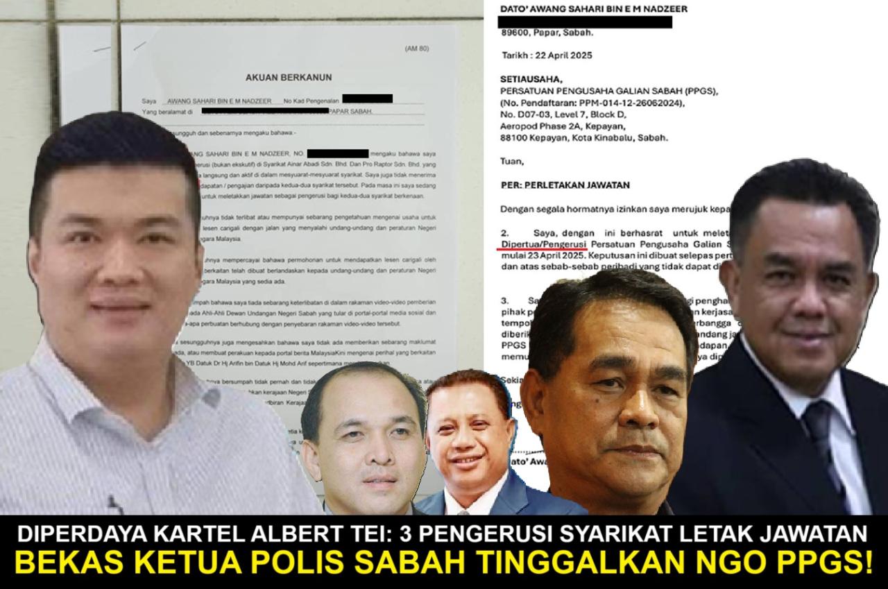 Diperdaya Kartel Albert Tei: 3 Pengerusi Syarikat Letak Jawatan, Bekas Ketua Polis Sabah Tinggalkan NGO PPGS!
